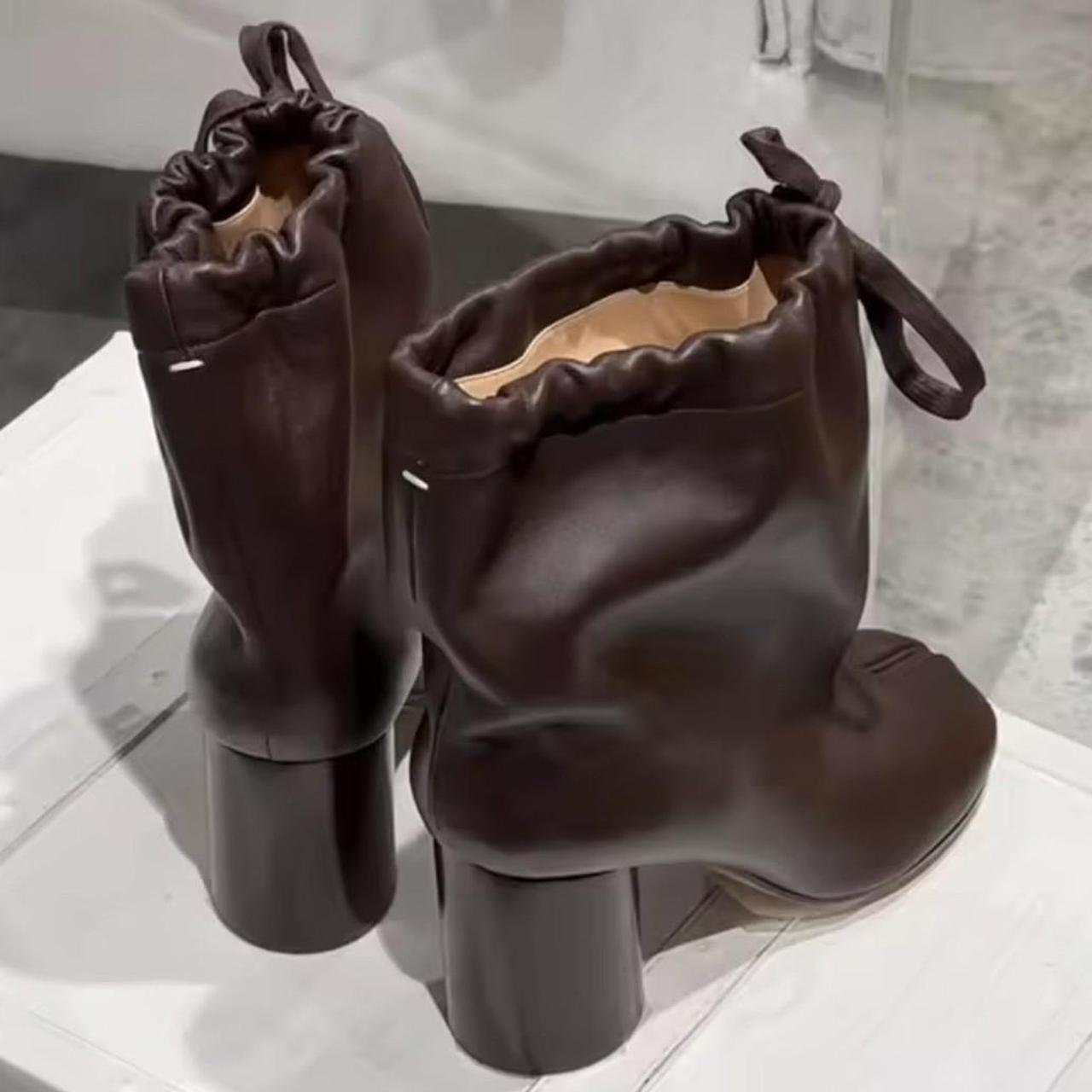 Women's Brown Leather Ankle Boots