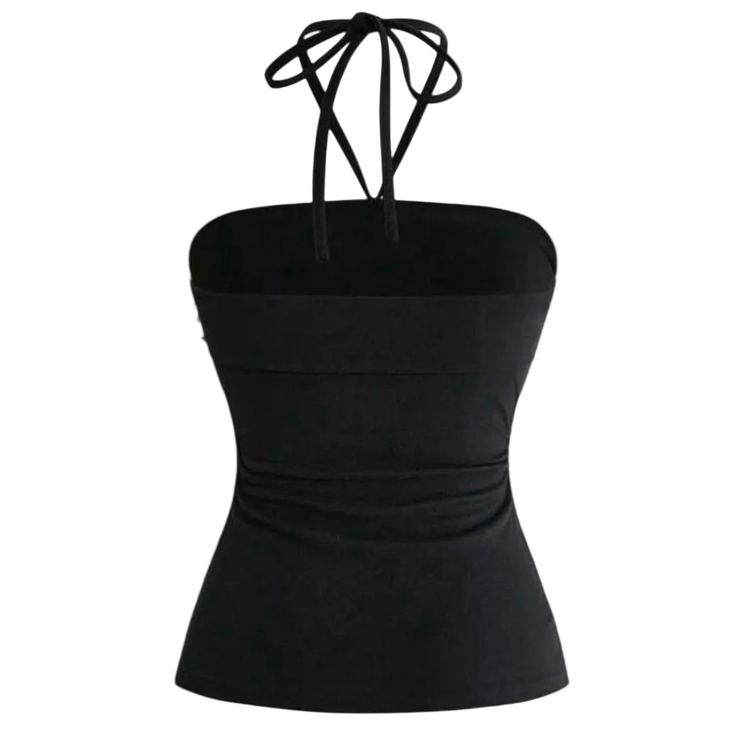 Y2K Graphic Letter Studded Camisole Top