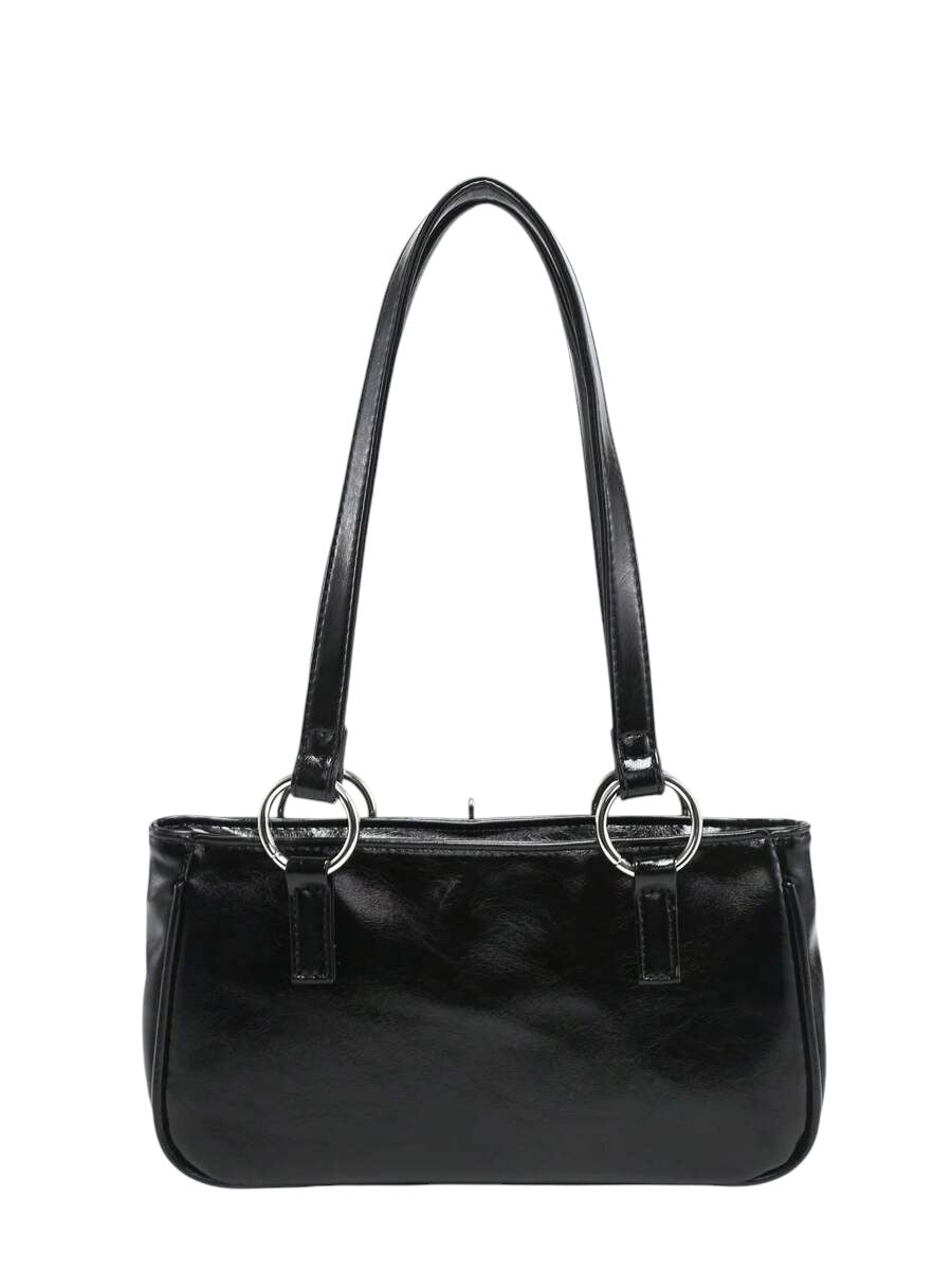 Women's Black Gothic Cross Chain Shoulder Bag