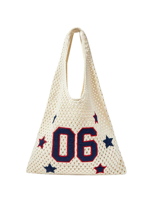 Women's Star Cut-Out Shoulder Bag with Y2K Aesthetic