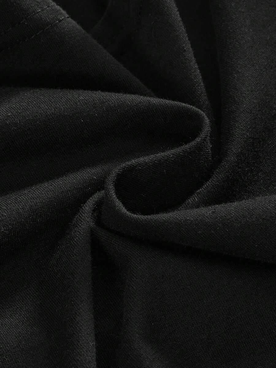 Black Y2K Eyelet Detail K-Pop Streetwear Tank Top