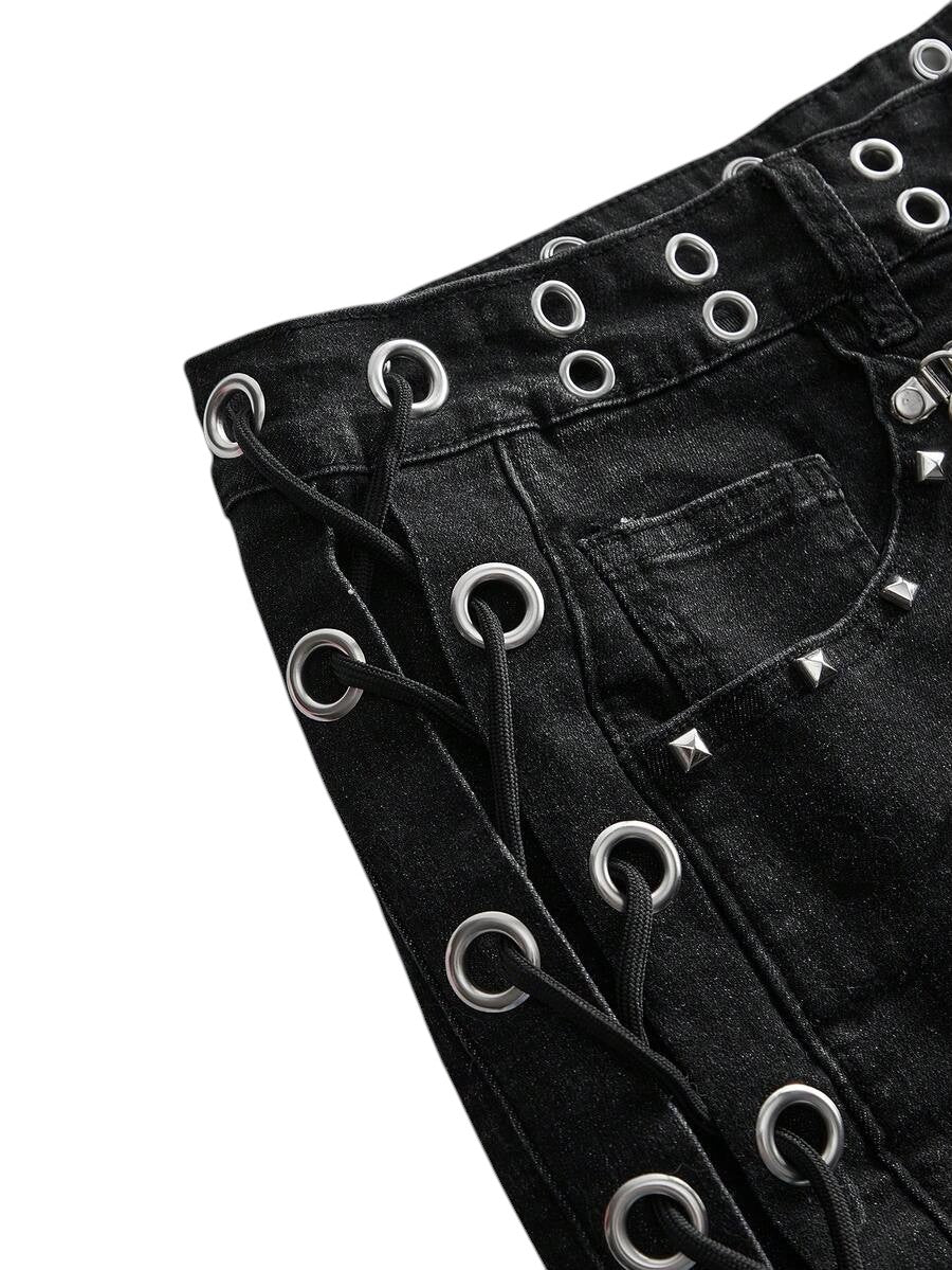 Plus Size Everyday Raw Hem Denim Shorts