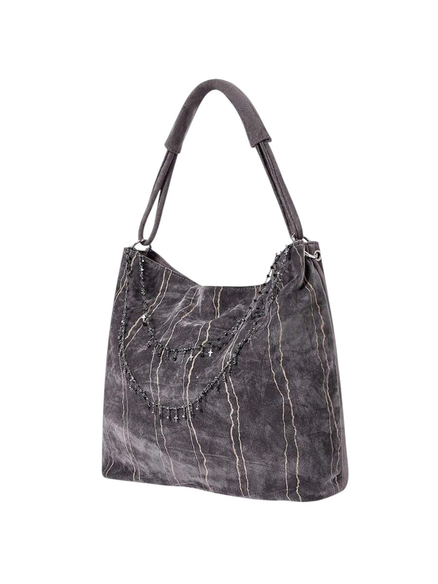Women's Punk Studded Shoulder Bag