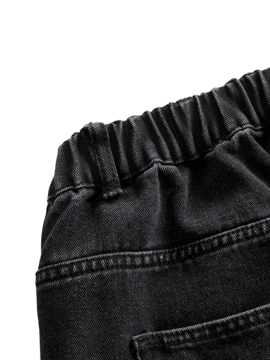 Betty Boop Black Embroidered Distressed Vintage Wash Plus Size Jeans