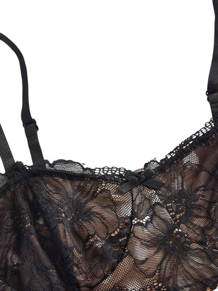 Y2K Deer Print Lace Patchwork Crop Top & Low Waist Flare Pants Co-Ord Set