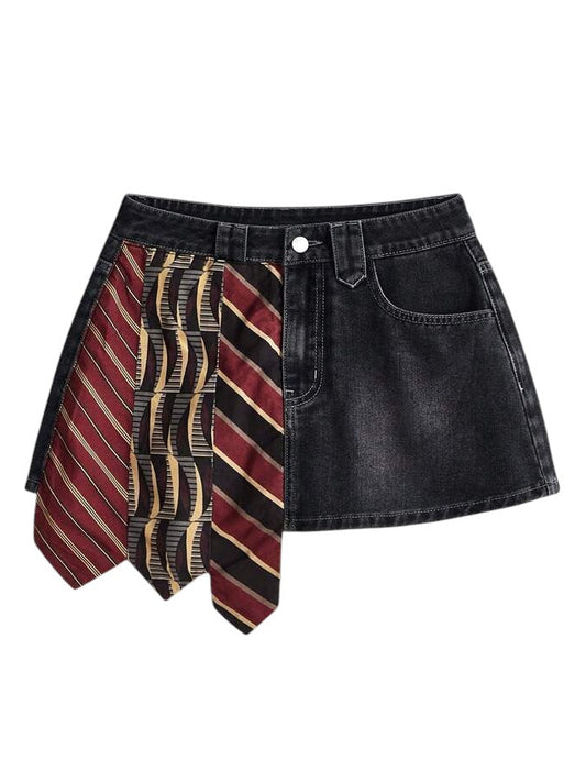 Women's Low-Waist Denim Skirt