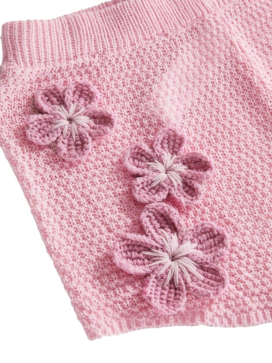 Women's Y2K Tie Front Halter Pink Crop Top & Ultra Low Rise Shorts Set