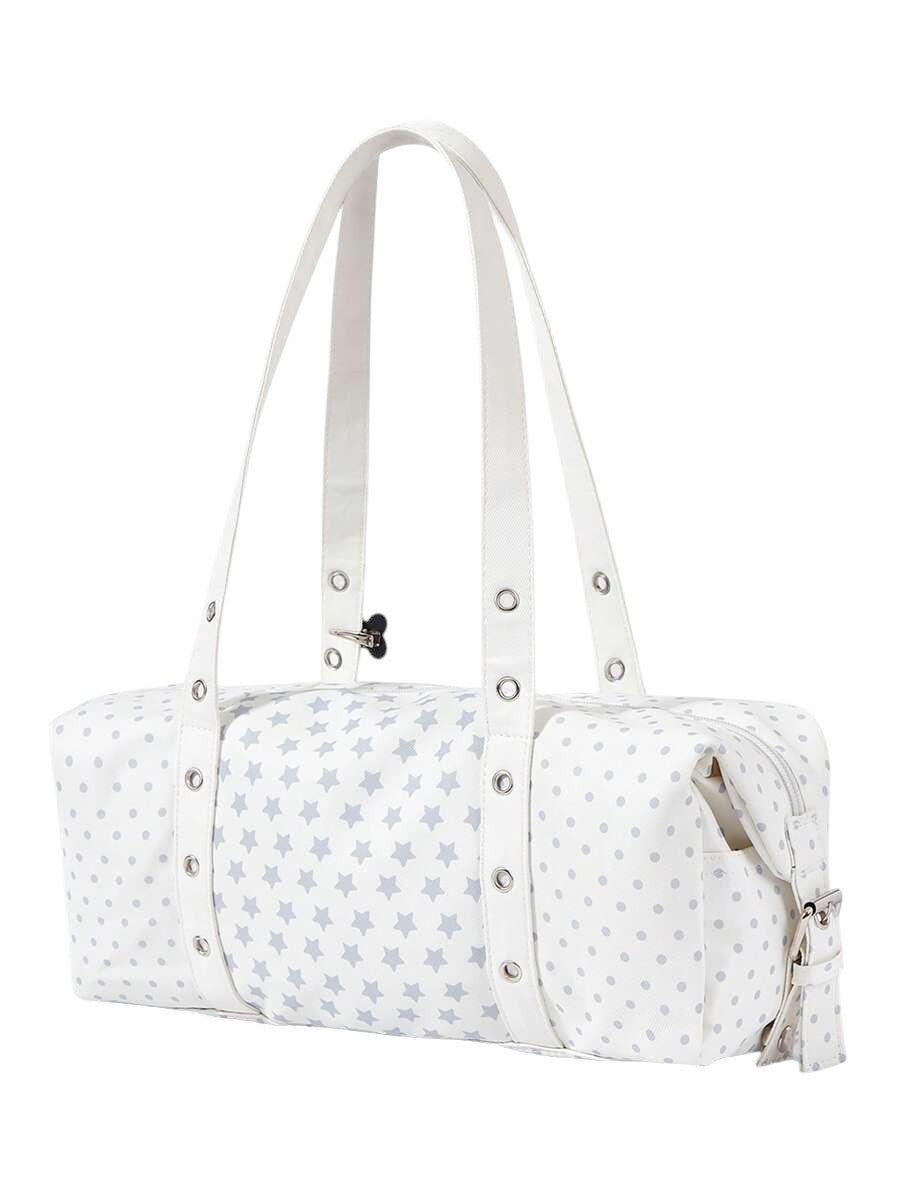 Women's Kawaii Star Cat Mesh Pocket Shoulder Bag