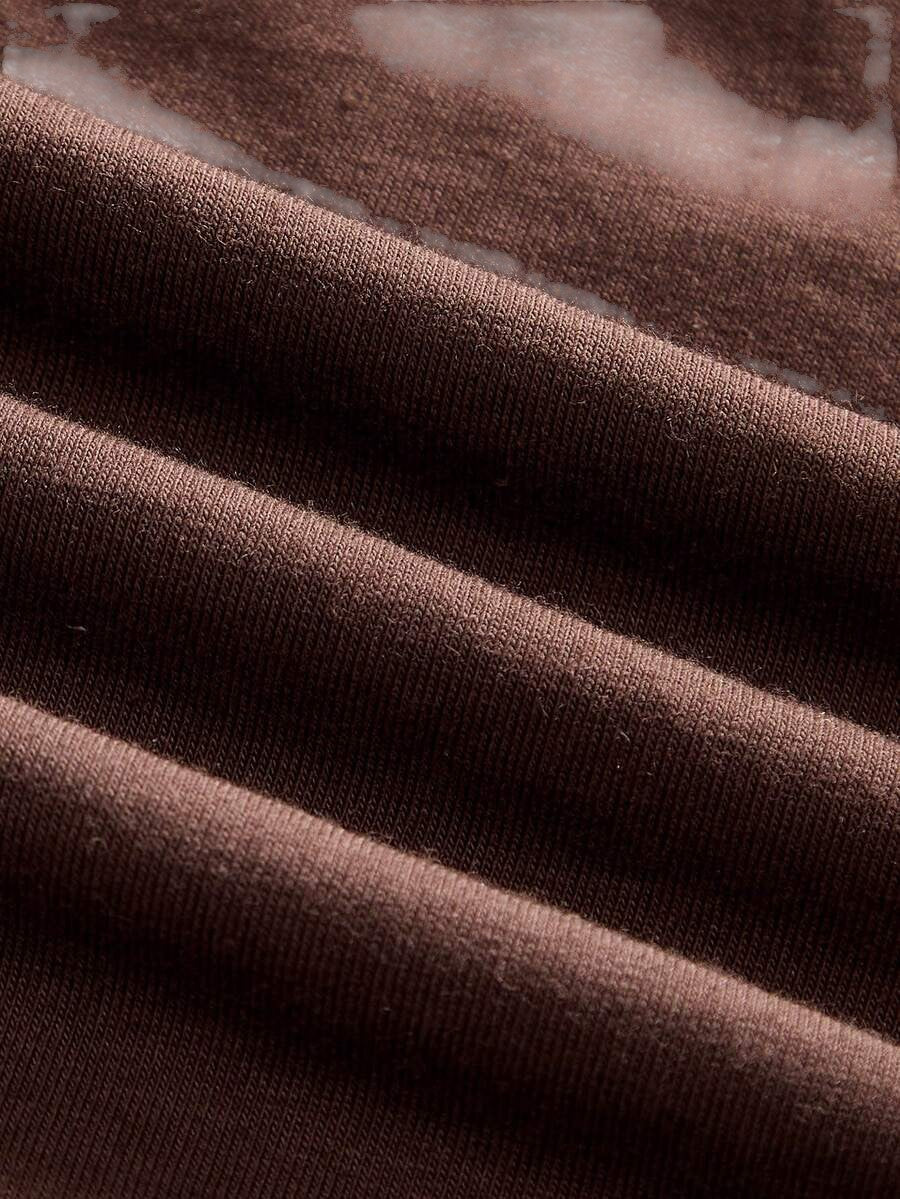 Brown Y2K Eyelet Detail Streetwear Fitted Tank Top