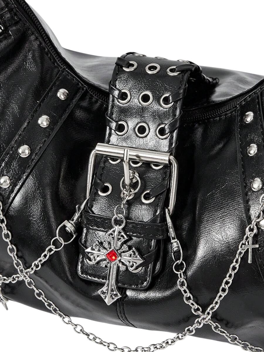 Women's Gothic Cross Chain Shoulder Bag