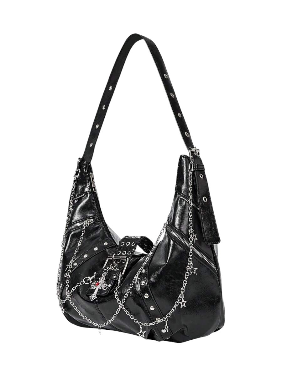 Women's Gothic Cross Chain Shoulder Bag