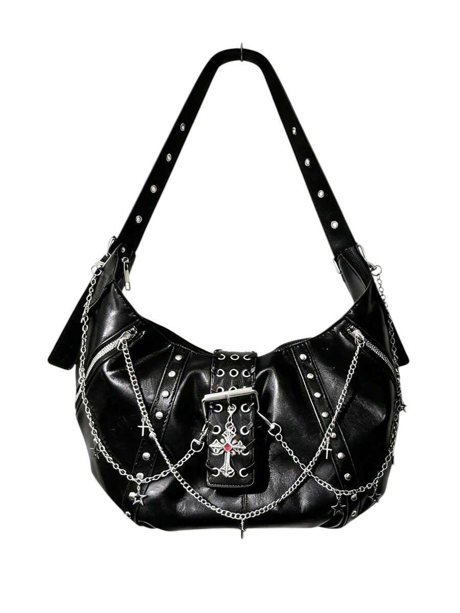 Women's Gothic Cross Chain Shoulder Bag