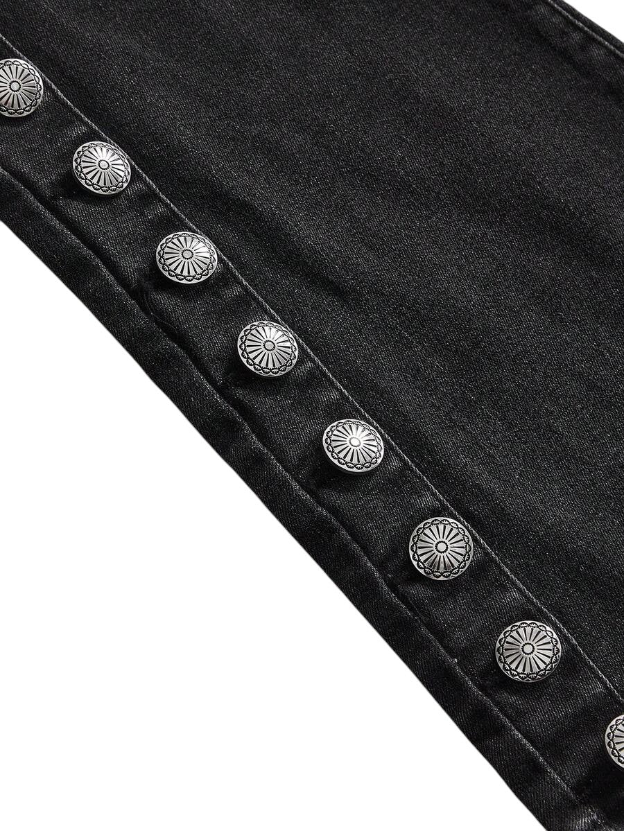 Retro Y2K Cargo Pocket Flare Leg Denim Jeans for Women