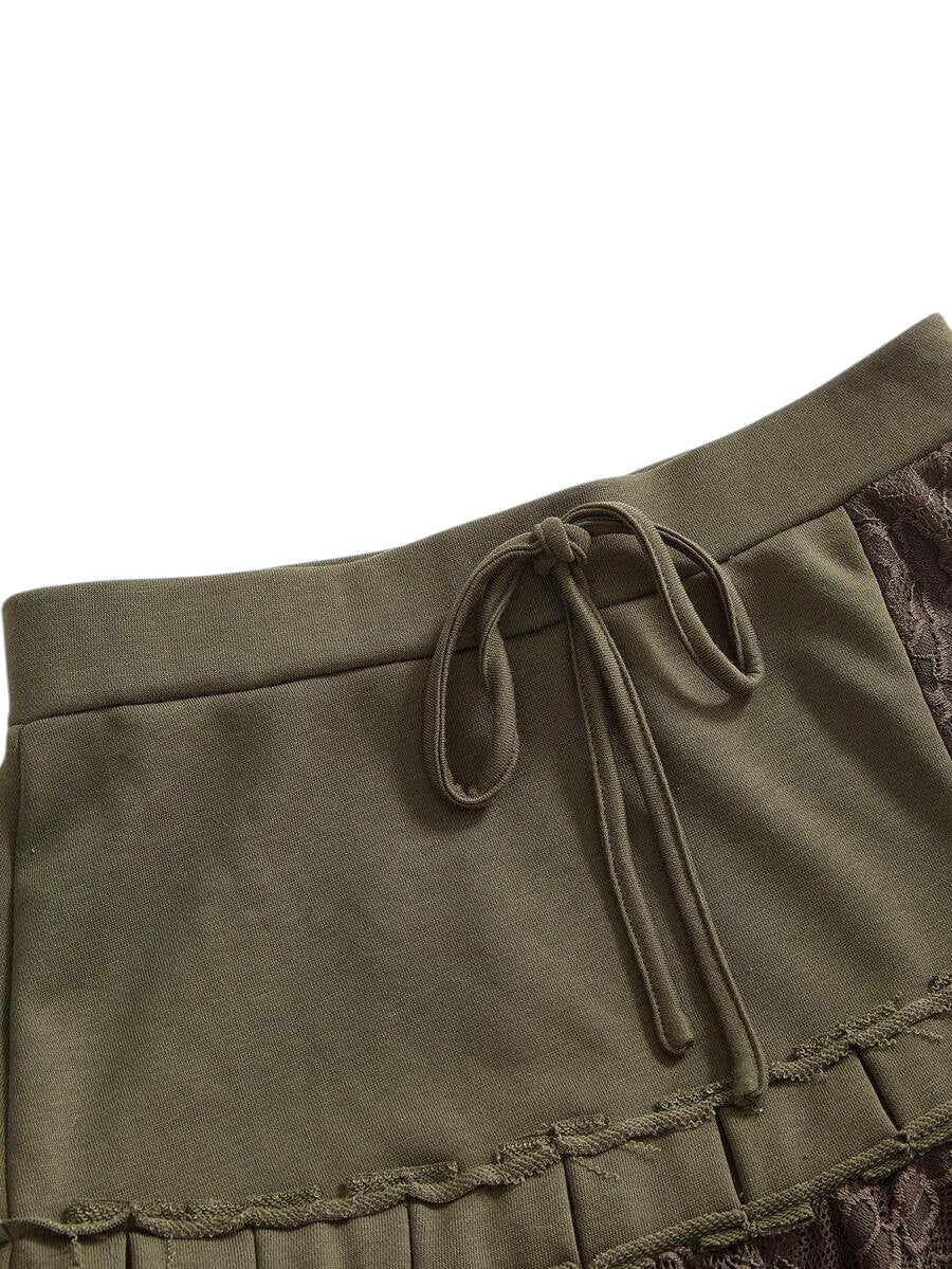 Women's Fairycore Asymmetrical Hem Mini Skirt