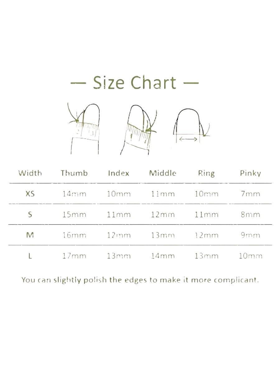 20pcs Y2K White Cross Rivet Letter Print French Tip Press-On Nails Set