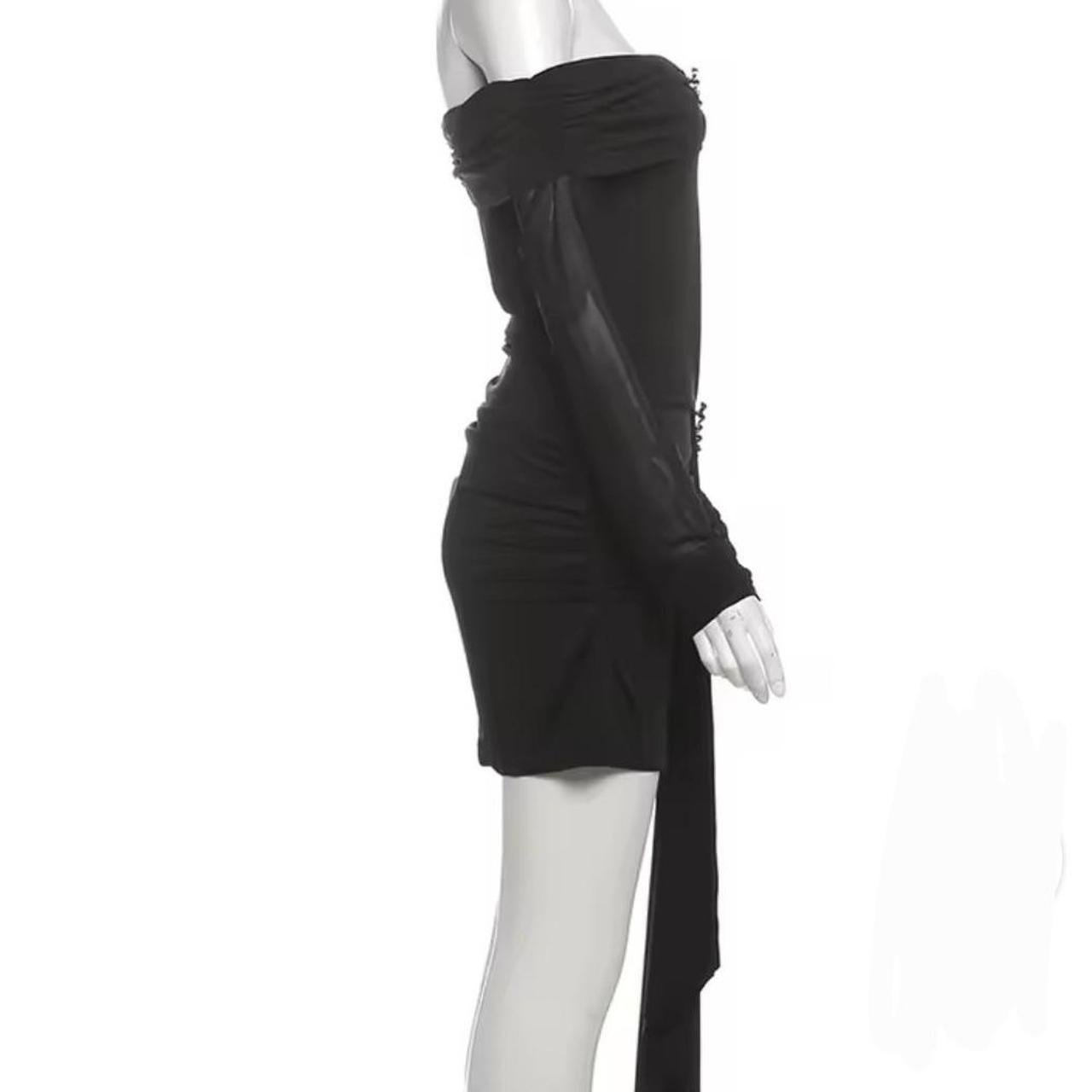 Women's Black Off The Shoulder Mini Dress