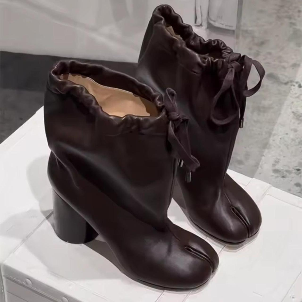 Women's Brown Leather Ankle Boots