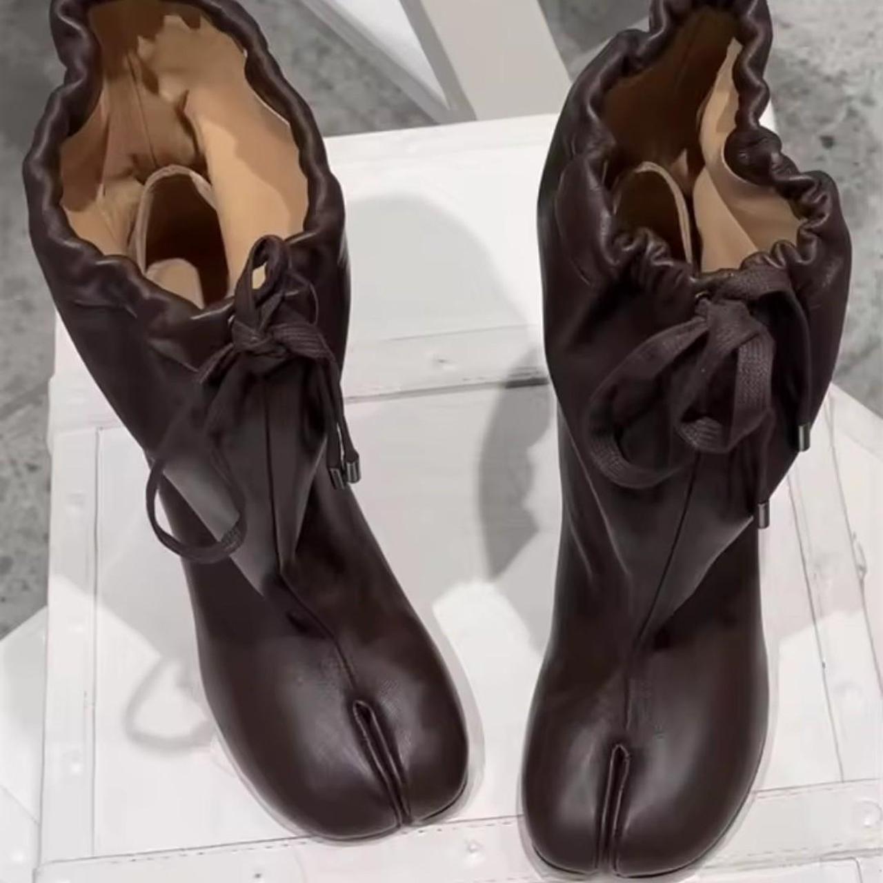 Women's Brown Leather Ankle Boots