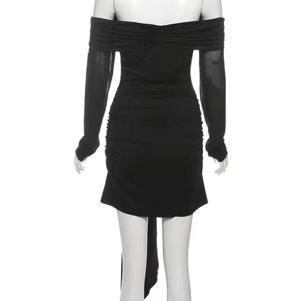 Women's Black Off The Shoulder Mini Dress
