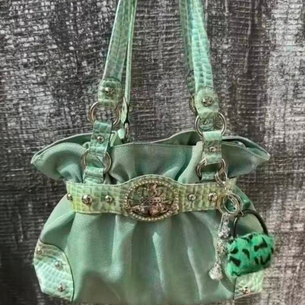 Retro Y2K Large Capacity Shoulder Handbag