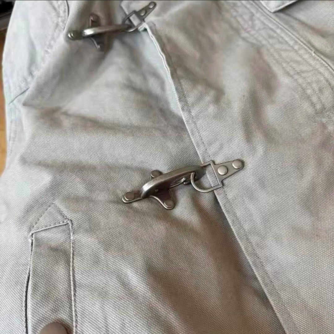 Vintage Stand Collar Loose Fit Jacket