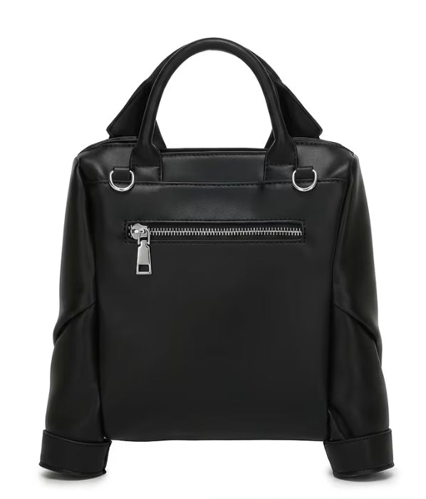 Black Luxe Moto Jacket  Shoulder Bag