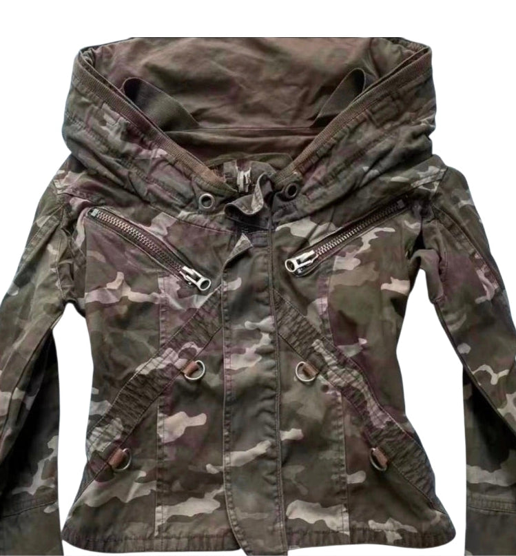 Women's Camo Military Jacket