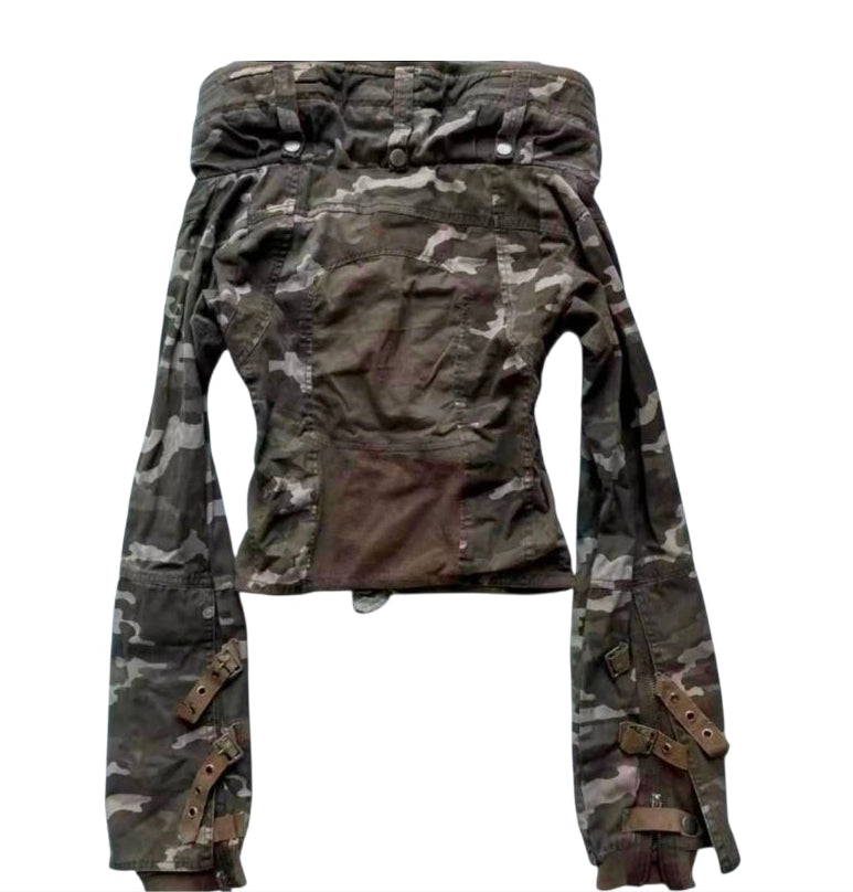 Women's Camo Military Jacket