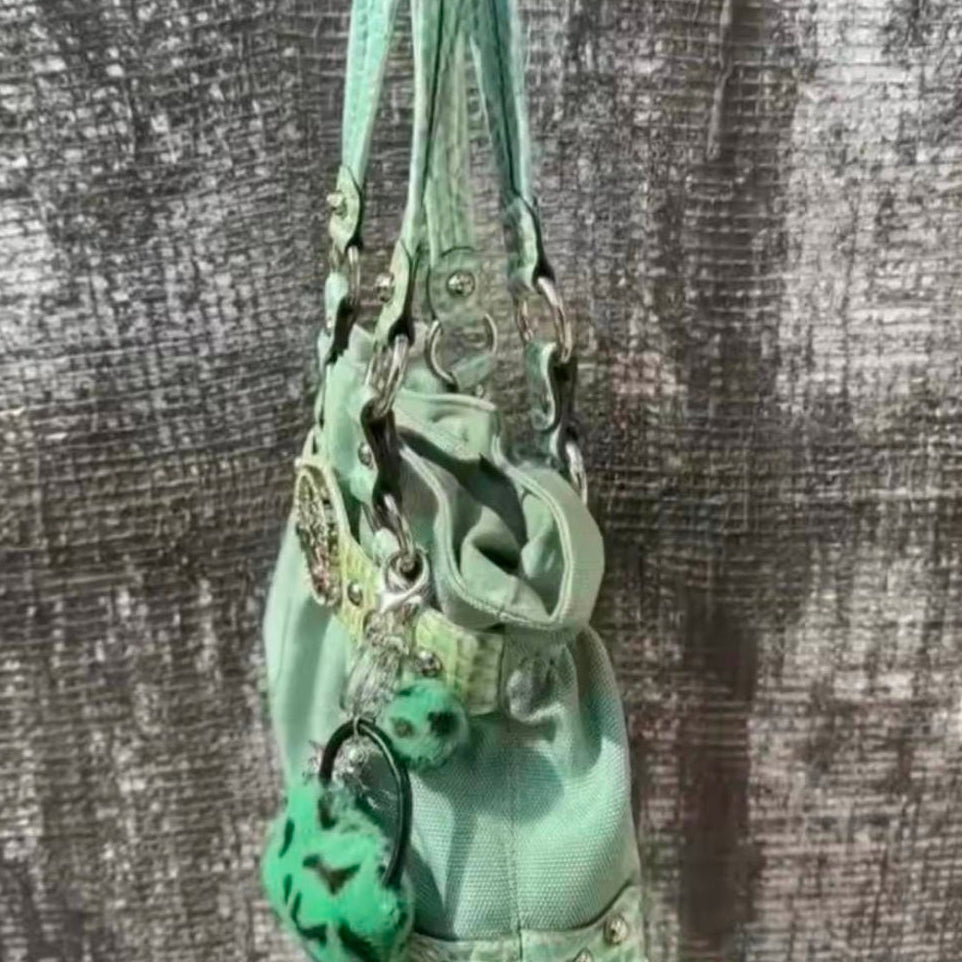 Retro Y2K Large Capacity Shoulder Handbag