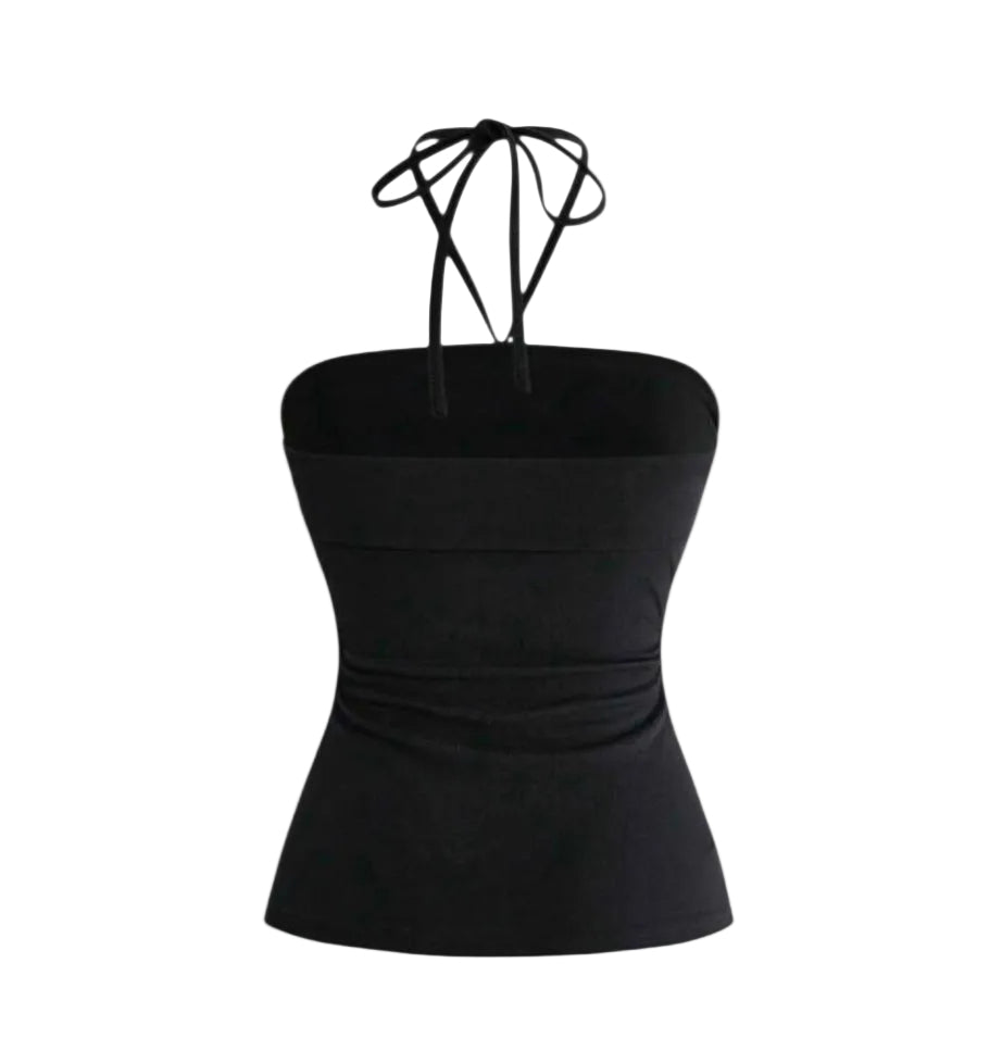 Y2K Graphic Letter Studded Camisole Top