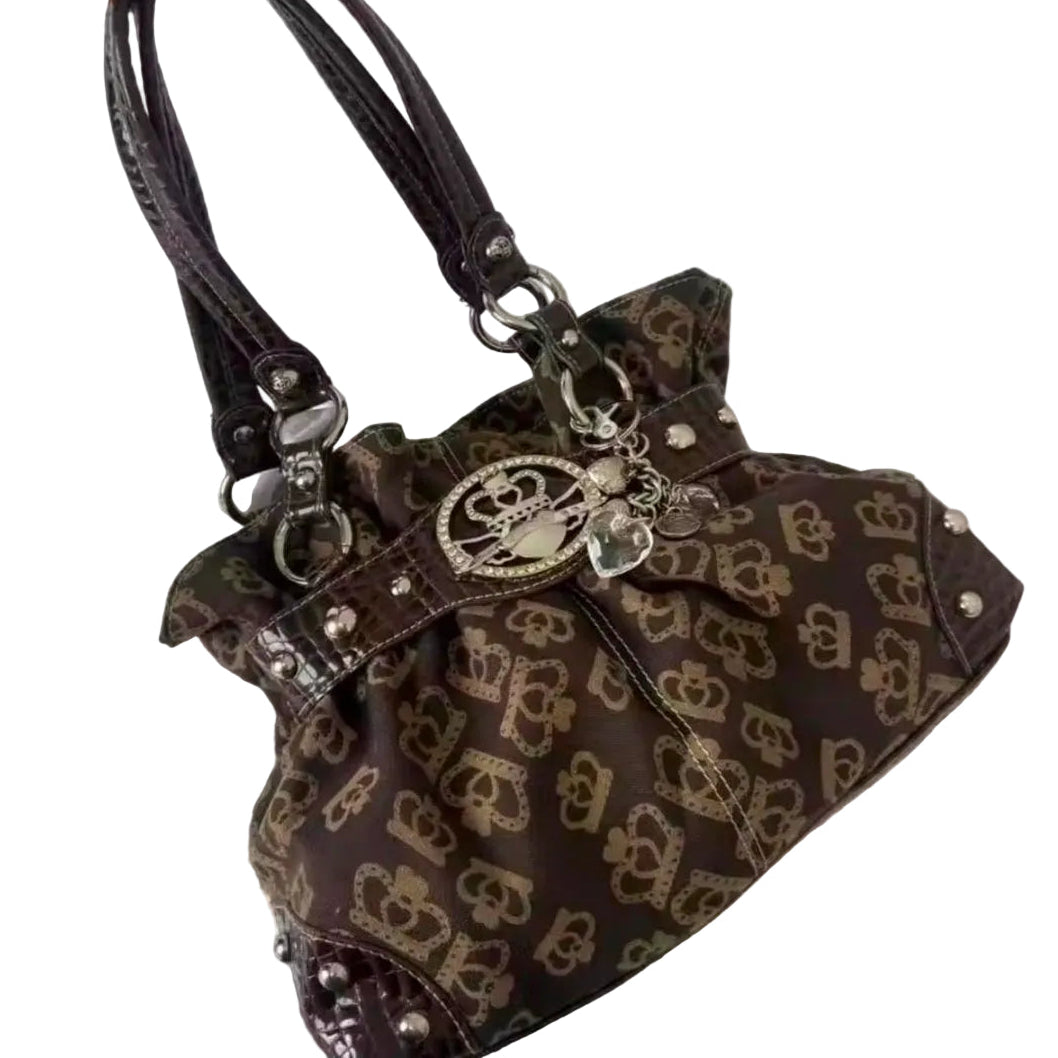 Retro Y2k Large Capacity Shoulder Handbag