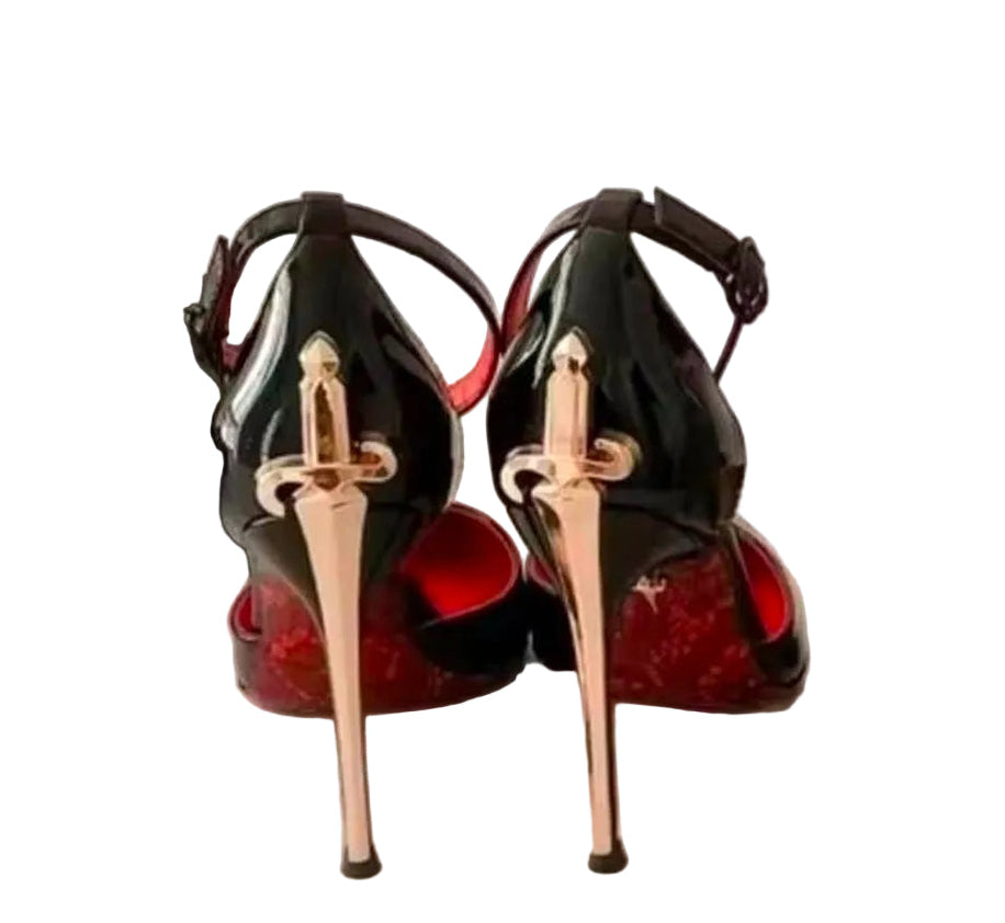 Sword Shaped Pointed Toe Stiletto High Heels