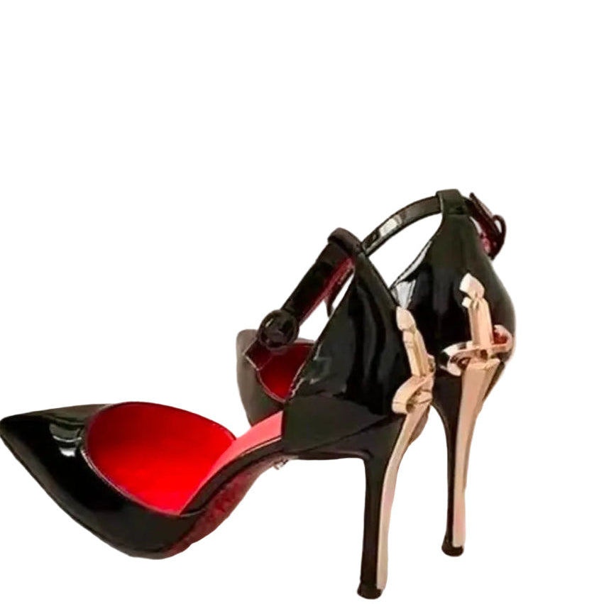 Sword Shaped Pointed Toe Stiletto High Heels