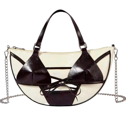 Bikini Luna Noir Crescent Shoulder Bag