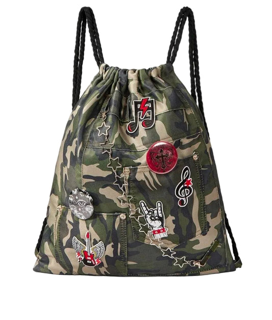 Vanguard Rebel Camouflage Cross Drawstring Backpack