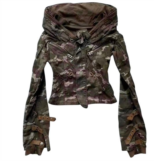 Women's Camo Military Jacket